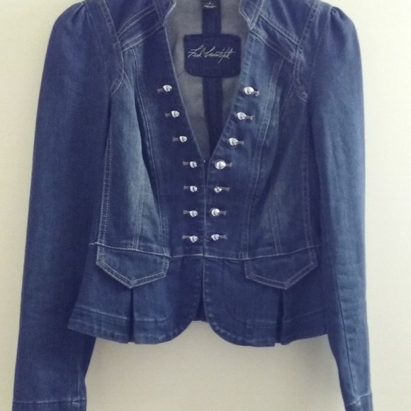 white house black market denim jacket